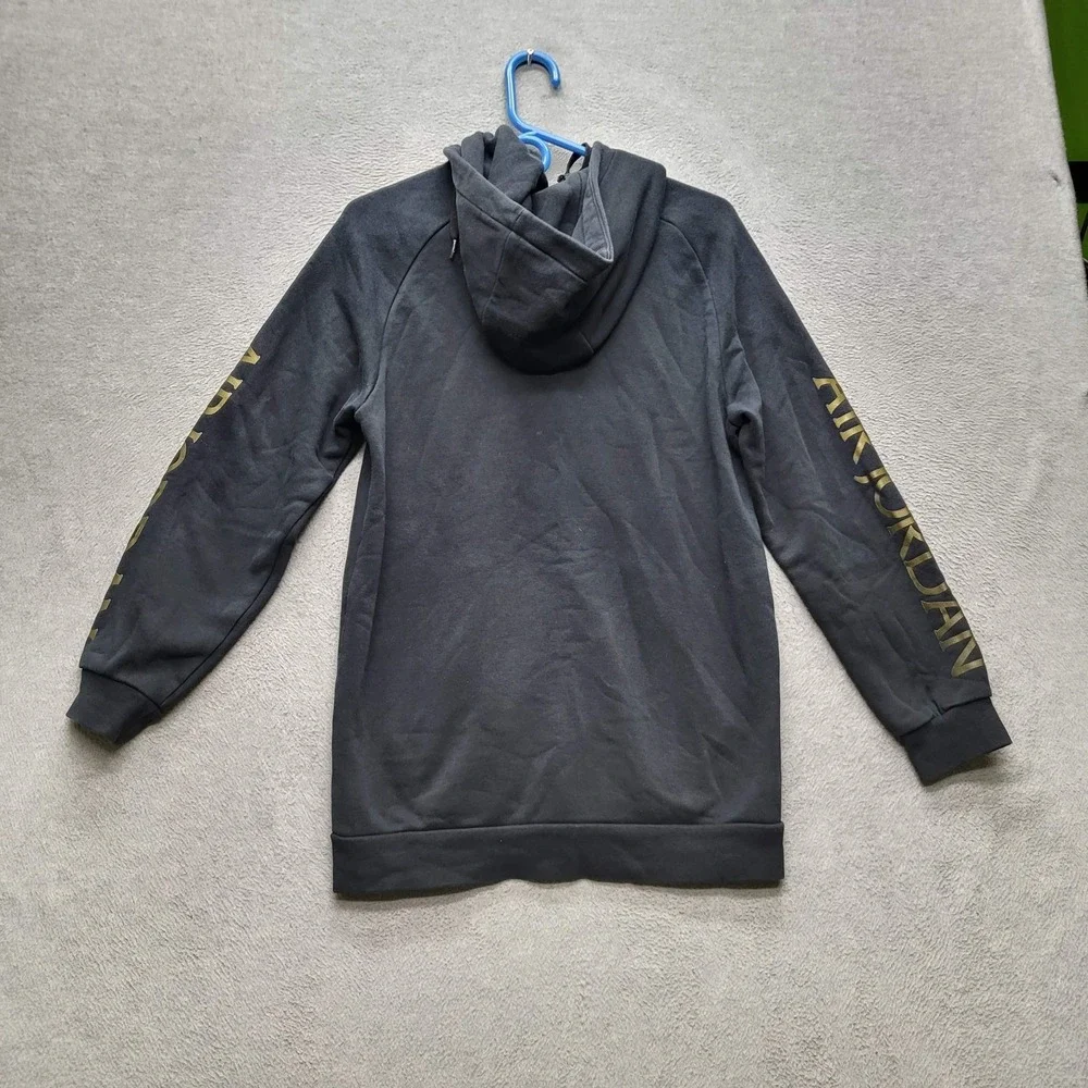 Jordan Men Hoodie S Black Jumpman Nike Air Activewear Logo Zipper Y2K‎